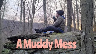 West connector of the Quehanna trail: last winter backpacking trip of  the year. [trail vlog]