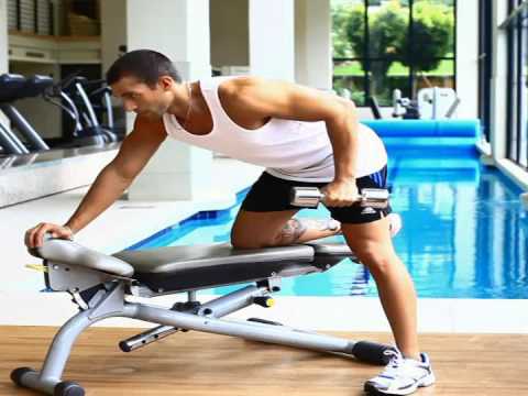 Dumbbell kick backs