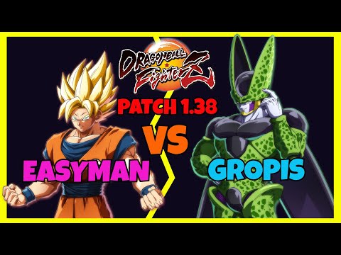 DBFZ PATCH 1.38 - EASYMAN vs GROPIS (SSJ Vegeta, SSJ Goku, Adult Gohan vs Baby 2, Cell, Frieza)