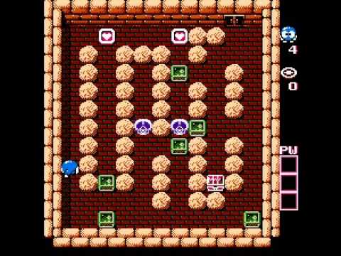 The Adventures of Lolo Floor 3 Level 4