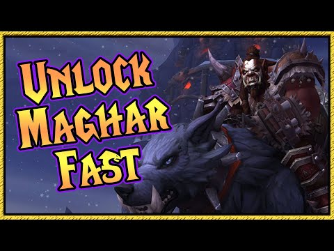 How to unlock Mag'har Orcs Fast [ Unlock allied races guide ]
