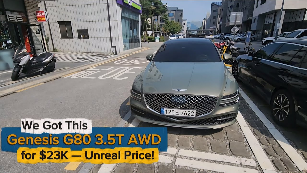 Korean Auction Find: Genesis G80 3.5T AWD for Just $23,000!