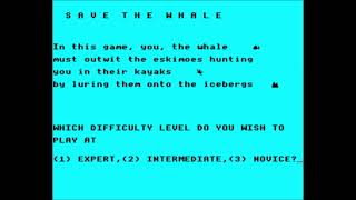 Save the Whale for the BBC Micro