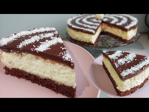 CHOCOLATE CAKE 🥥🍫 Recipe for spoons 4+4+4 Quick, cheap and easy!