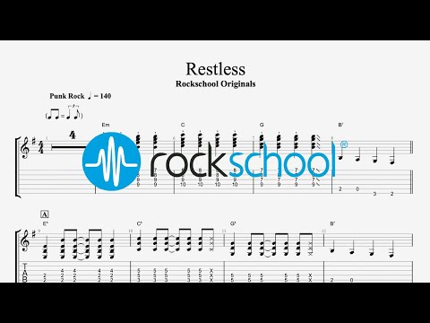 Restless - Rockschool Originals, Rockschool 2024 Electric Guitar Grade 3