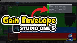 [TUTORIAL] Edit Clip Gain Instrumen/Vocal Menggunakan "GAIN ENVELOPE" #StudioOne5