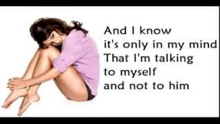 On my Own glee version - Lea Michele as Rachel Berry - Les Miserables (Lyrics)