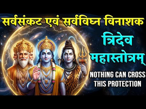 सर्वसंकट सर्वविघ्न विनाशक त्रिदेव महास्तोत्रम् | Tridev Raksha Kavach | Brahma Vishnu Shiv Stotra