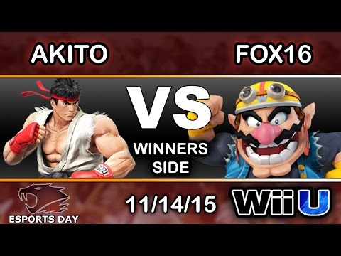 eSports Day – 2Scoops | Akito555 (Ryu) Vs. Fox16 (Wario) Winners Side - Smash Wii U
