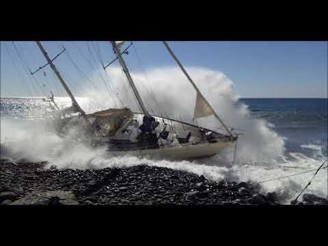 Zweimaster "Luz" - Strandung und Bergung der "Luz" ; Argaga, La Gomera 2022