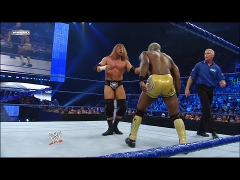 Triple H vs Shelton Benjamin Champion vs Champion Match - SMACKDOWN! August 29 2008 (2/3)