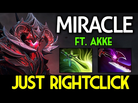 Miracle- DOTA 2 [Shadow Fiend] Just RightClick ft. Akke