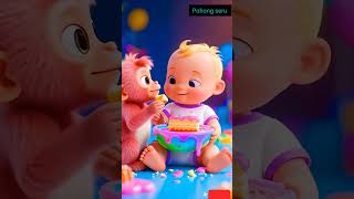 Download lagu eats cake funny 🎂👶🙈 #cutebaby #cocomelon mp3