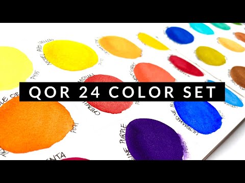 QoR 24 Color Set Swatching | Volgmas Day 8