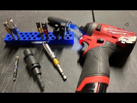 NEIKO 02401A Hex Bit Organizer and the 9 Pieces Drill Bit Sockets Adapter Extension Set review!