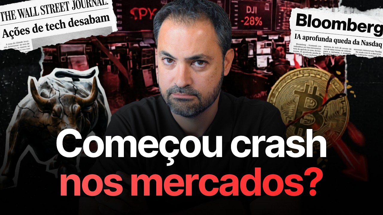 Ativos em queda generalizada; IA testa limites do mercado; juro em alta no Brasil