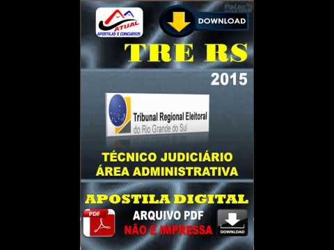 Apostila Digital Concurso TRE RS Tecnico Judiciario Area Administrativa 2015