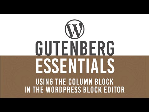 Add Column content blocks in WordPress Gutenberg Block Editor