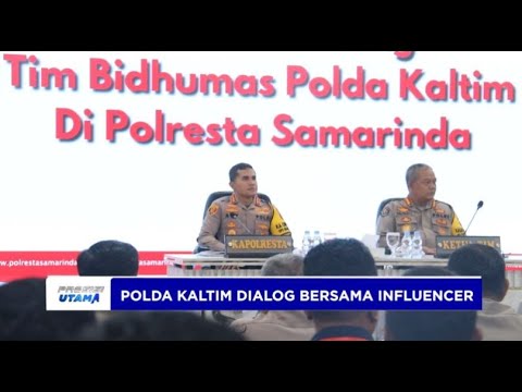 POLDA KALTIM DIALOG BERSAMA INFLUENCER