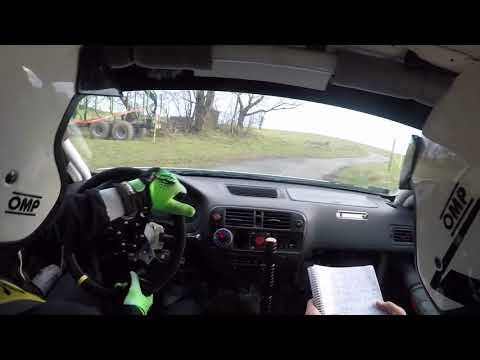 45 Rajd Cieszyńska Barbórka 2019 SKJS - R. Jaroszewski / R. Rydz - OS Leszna Górna - Honda Civic