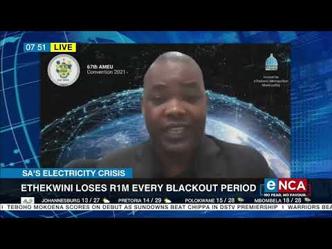 Ethekwini loses R1m every blackout period