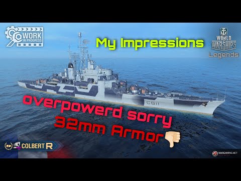World of Warships: Legends - Colbert R | let us be fair...she is overpowerd 🧐