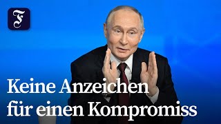 Putin beharrt auf seinen Bedingungen