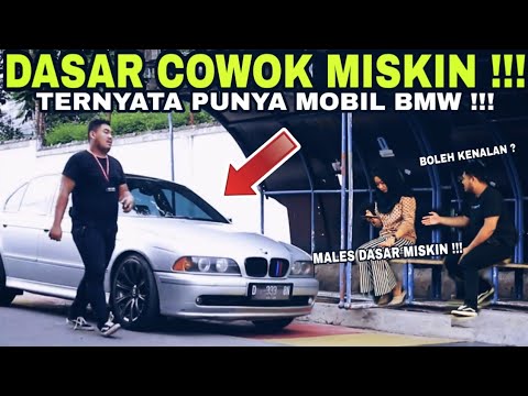 PRANK CEWEK MATRE !!!  BERHIJAB TAPI MATRE !!! DI BAWAIN MOBIL BMW LANGSUNG KLEPEK KLEPEK !!!