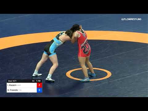 72 Kg Rr Rnd 2 Iman Kazem Unattached Vs Victoria Francis Titan Mercury Wrestling Club TMWC