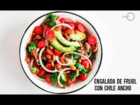 ENSALADA DE FRIJOLES CON CHILE ANCHO