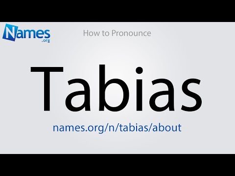 How to Pronounce Tabias