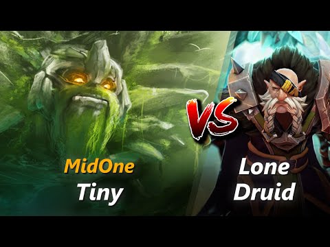 MidOne mid Tiny vs Lone Druid | First 10 minutes