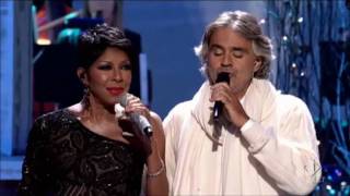 Natalie Cole &amp; Andrea Bocelli sing the Christmas Song