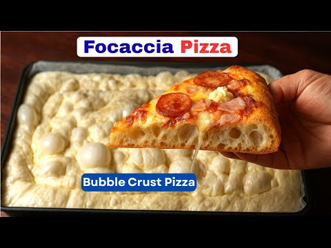 Stop Kneading!  Make This Big-Bubble Focaccia Pizza.