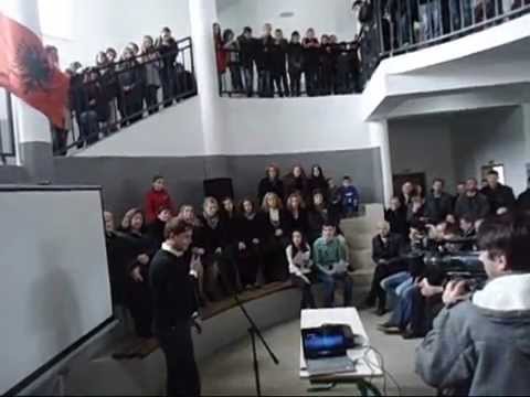 Nentor Elshani.Akademia ne fsh.Nagavc me rastin e demostratave te 27 janarit 1990