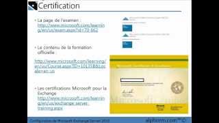 alphorm.com | Formation Exchange 2010  70-662  (1/50)   Présentation de la formation