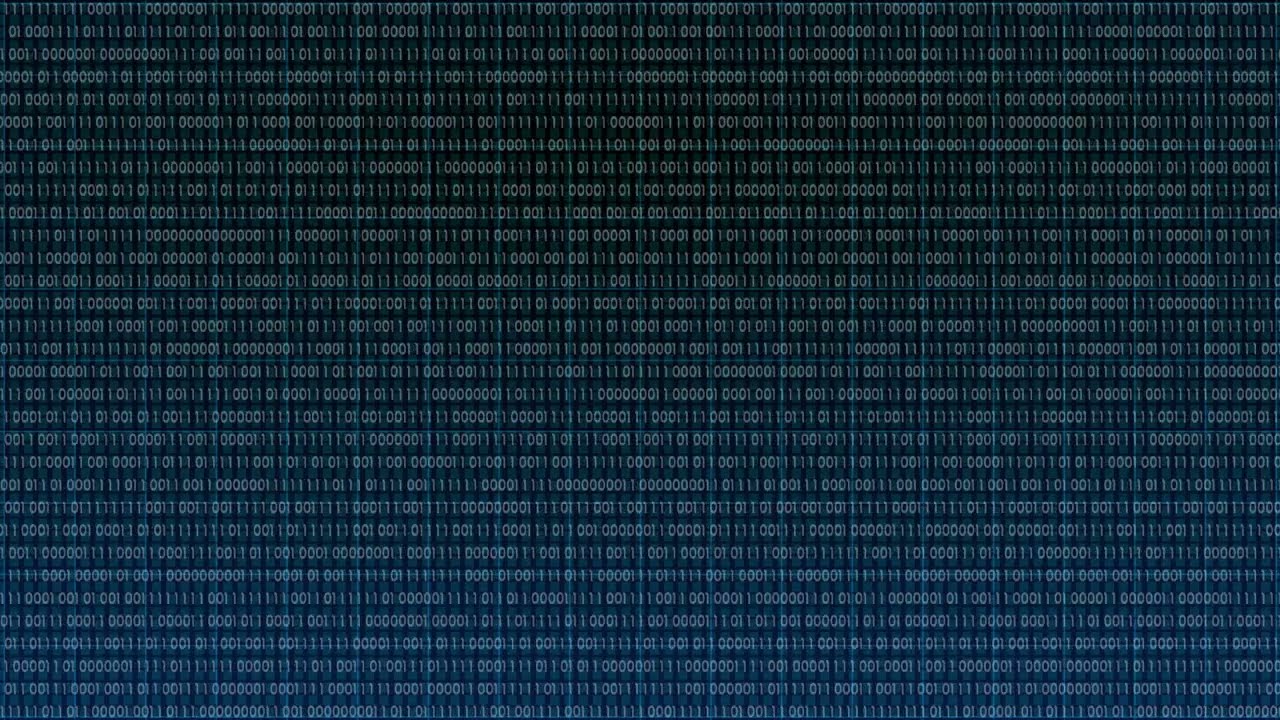 Animated Binary Code Background, perfect for AI