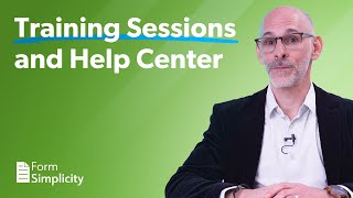 How frequently does Form Simplicity provide training sessions