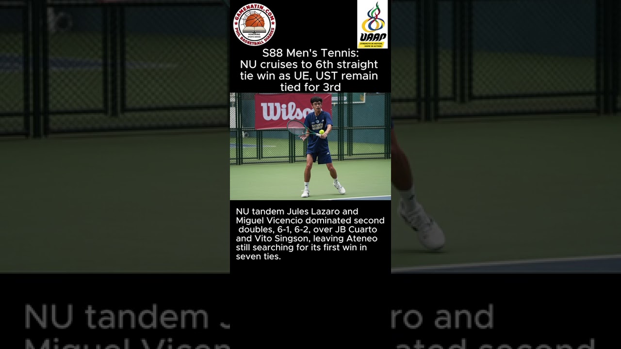 UAAP Men's Tennis: NU overpowers Ateneo