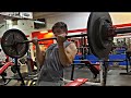 Curling over bodyweight 190lb (86kg) Cheat Curl