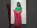 Saree Crossdresser Draping Red Saree Part 1