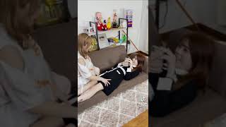 女友達マッサージしたらアレにしか聞こえないwww #shorts  #funny  #fyp