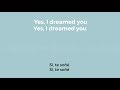 Zoe - Soñé [ENGLISH LYRIC]  [Bilingual]