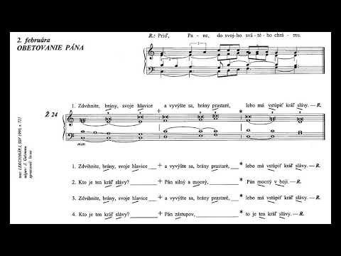 LS II, str. 204 - Príď, Pane, do svojho svätého chrámu; Ž24