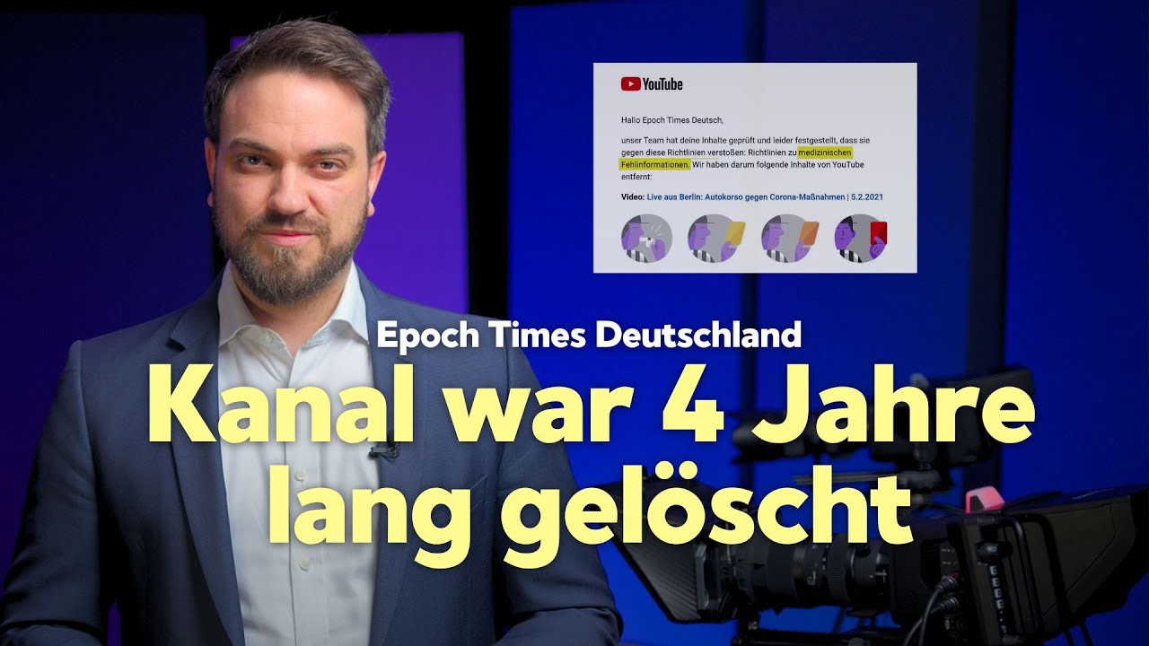 Ab sofort neuer Kanal: Epoch Times Deutschland ist wieder online – Corona-Zensur kippt
