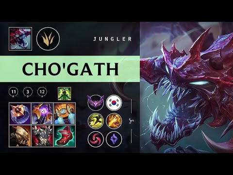 Cho'Gath Jungle vs Kha'Zix - KR Master Patch 26.02