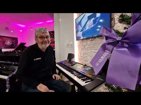 Yamaha Genos 2 - Richard Bower Demonstrates Ambient Drums at Rimmers Music, Edinburgh