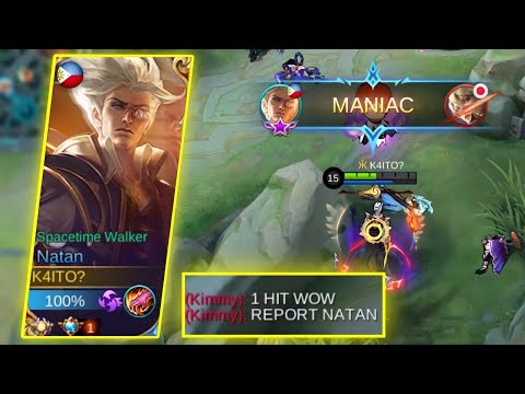 NATAN 1 HIT DELETE BROKEN BUILD 2021 | NATAN INSANE DAMAGE | TOP GLOBAL NATAN GAMEPLAY | MLBB