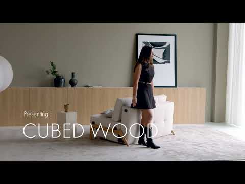 Cubed Wood Sleeper Sofa by Innovation Living