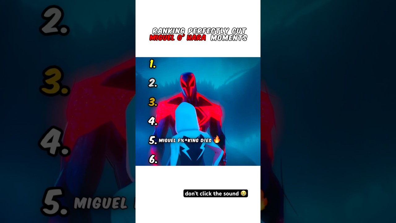 Ranking Spiderman 2099 Moments 😭
